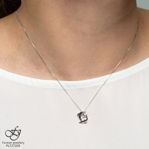Dolphin Diamond Pendant - Forever Jewellery Canada 