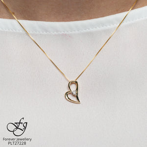Illuminaire Diamond Heart Pendant - Forever Jewellery Canada 