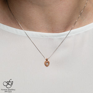 Heart Outline Pendant - Forever Jewellery Canada 