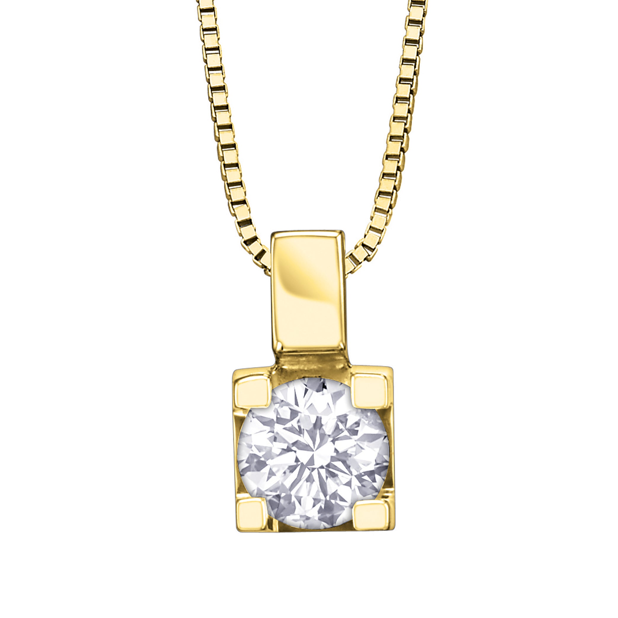 4 Claw Canadian Diamond Pendant Forever Jewellery Canada