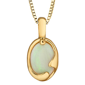 Oval Opal Pendant - Forever Jewellery Canada 