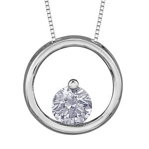 Circle Diamond Pendant - Forever Jewellery Canada 